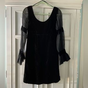 Vintage black velvet original Jr. Theme of new york dress